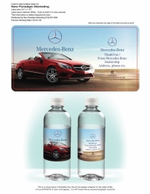 Mercedes Custom Bottled Water Label