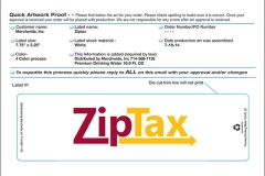 Template for 16.9 oz Bottled Water Label - ZipTax