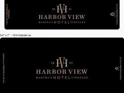 Template for 16.9 oz Bottled Water Label - Harbor View