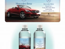Mercedes Custom Bottled Water Label