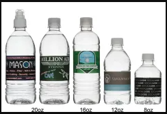 water bottle labels