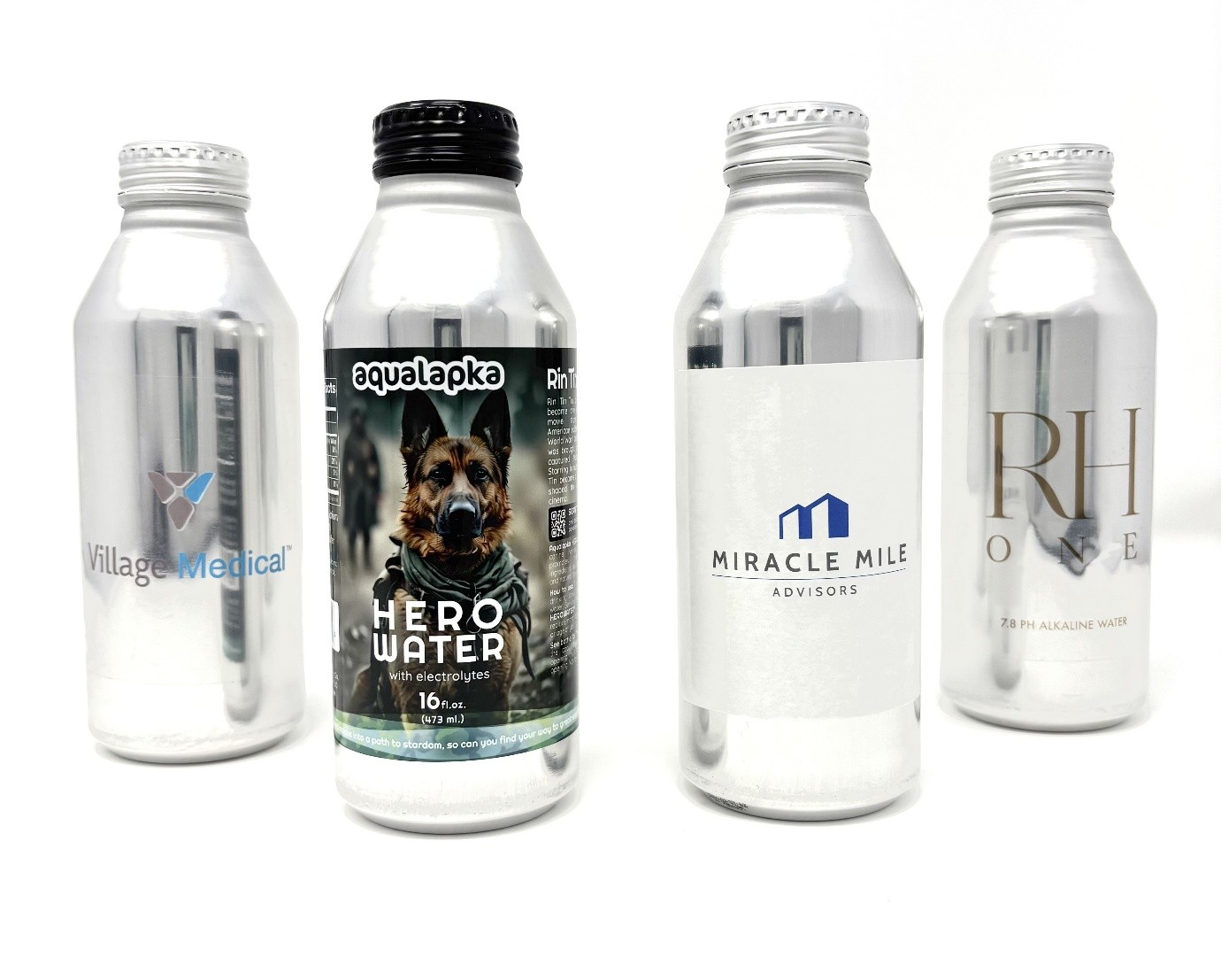 custom labeled water bottles