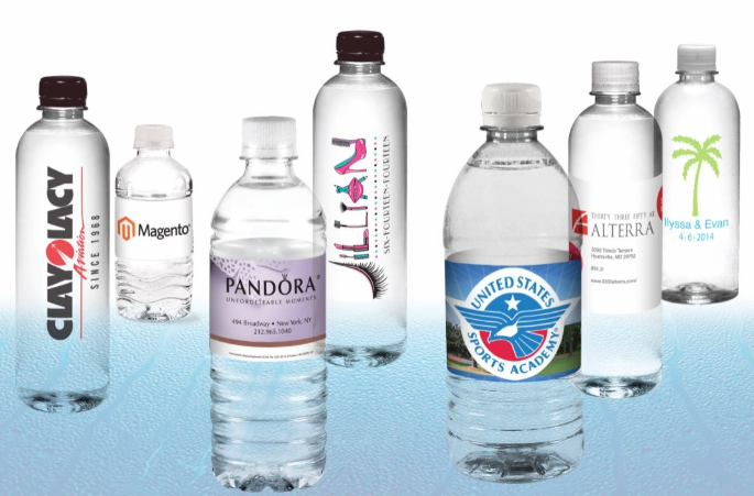 custom labeled bottled water