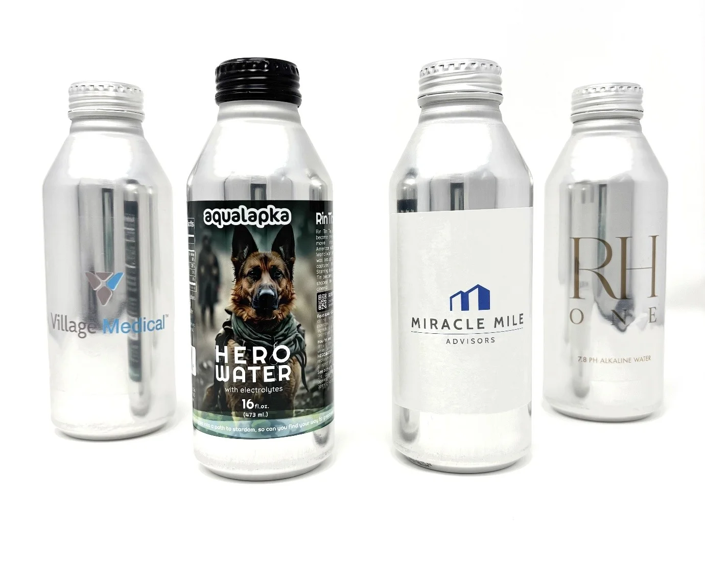 custom bottled water labels